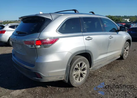 2015 Toyota Highlander Xle V6 z USA, uszkodzony, nr VIN 5TDJKRFH0FS090370